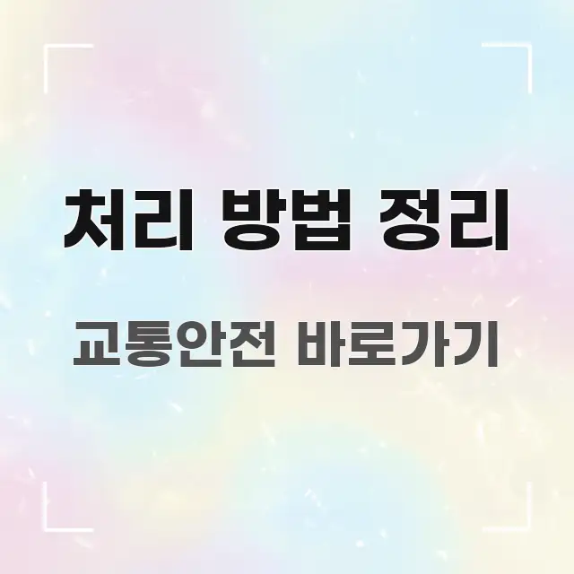 처리 방법 정리 심플하고 명확하게 정리한 블로그 헤더 이미지 - 활용 예시 이미지
