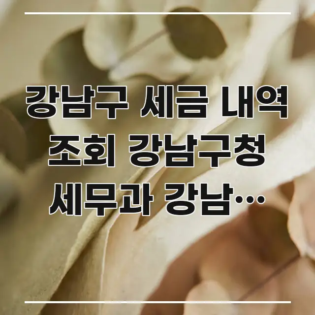 강남구 세금 내역 조회 강남구청 세무과 강남역 방향 | 흥미롭게 구성한 글 소개 썸네일 이미지 - 가독성을 높이는 이미지