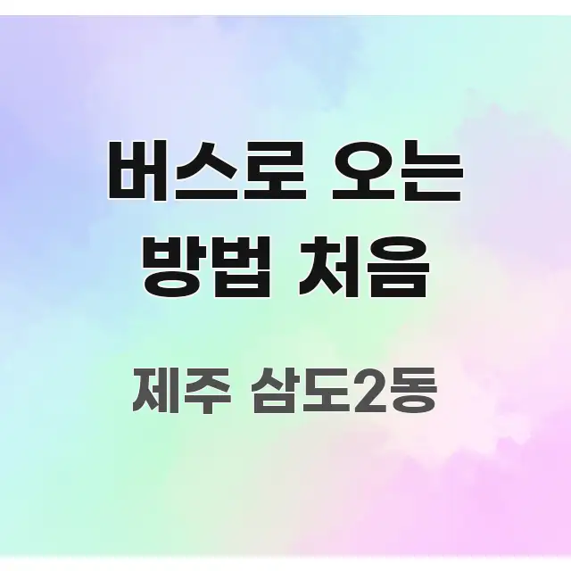 버스로 오는 방법 처음 효율적으로 구성된 핵심 정리 썸네일 이미지 - 본문 내용과 연관된 이미지