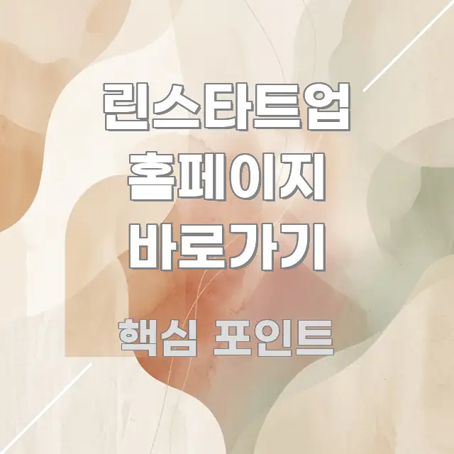 린스타트업 홈페이지 바로가기 중요 내용만 뽑은 핵심 정리 썸네일 이미지 - 내용 요약을 위한 이미지
