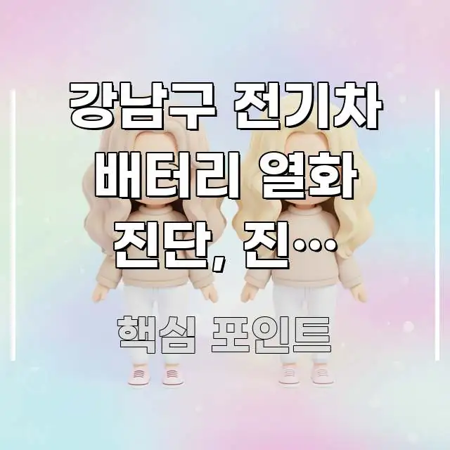 강남구 전기차 배터리 열화 진단, 진짜 필요한 건가요? 알기 쉽게 정리한 미니멀 블로그 썸네일 - 본문 내용과 연관된 이미지