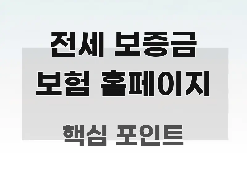 전세 보증금 보험 홈페이지 한눈에 보기 좋게 요약한 모던 카드뉴스 디자인 - 글 흐름을 돕는 시각 자료