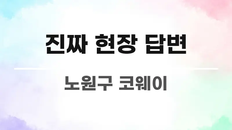 진짜 현장 답변 알기 쉽게 정리한 심플 타이포그래피 표지 - 가독성을 높이는 이미지