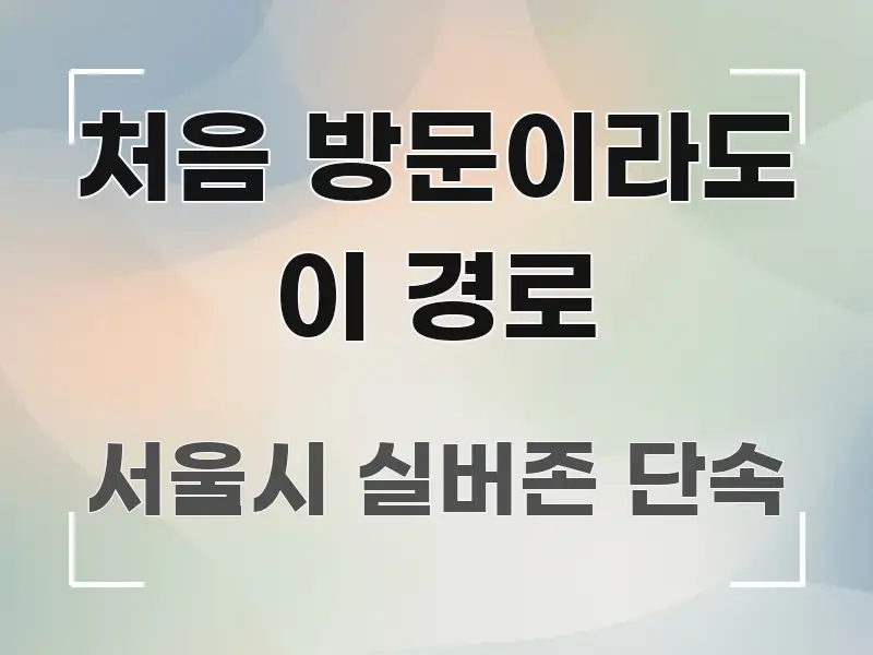처음 방문이라도 이 경로 명확하게 정리된 블로그 포스트 커버 이미지 - 내용 요약을 위한 이미지