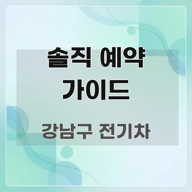 솔직 예약 가이드 한 번에 이해되는 읽기 좋은 정보 카드