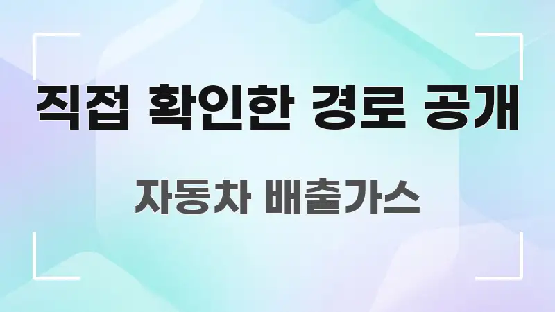 직접 확인한 경로 공개 전문적으로 분석한 정보 요약 포스터 - 참고용 이미지