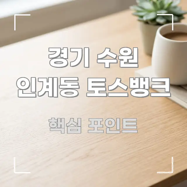 경기 수원 인계동 토스뱅크 꼭 필요한 정보만 담은 블로그 섹션 구분 이미지 - 가독성을 높이는 이미지