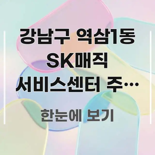 강남구 역삼1동 SK매직 서비스센터 주말 오전 방문 | 한눈에 보기 좋게 요약한 블로그 섹션 구분 이미지 - 내용 요약을 위한 이미지